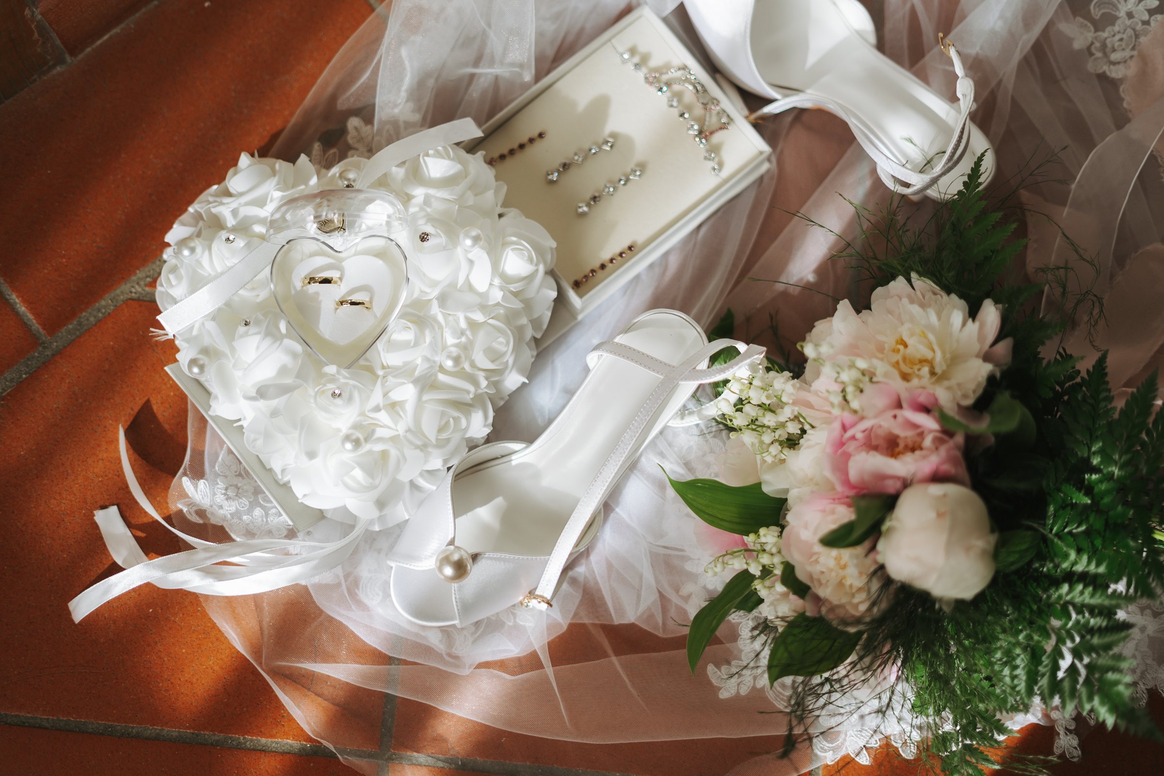Dettagli della preparazione della sposa