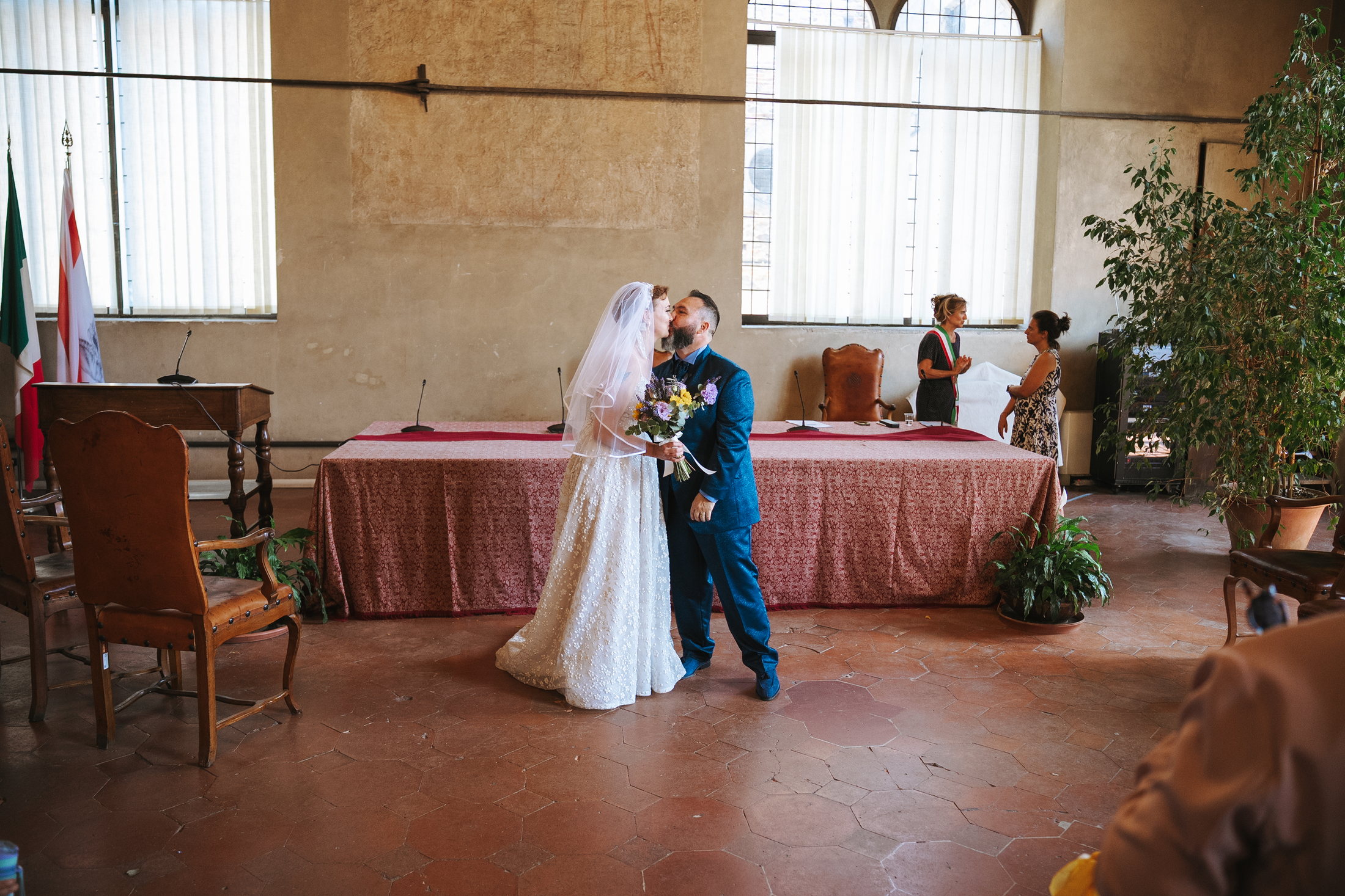 Il primo bacio di Marta e Marco