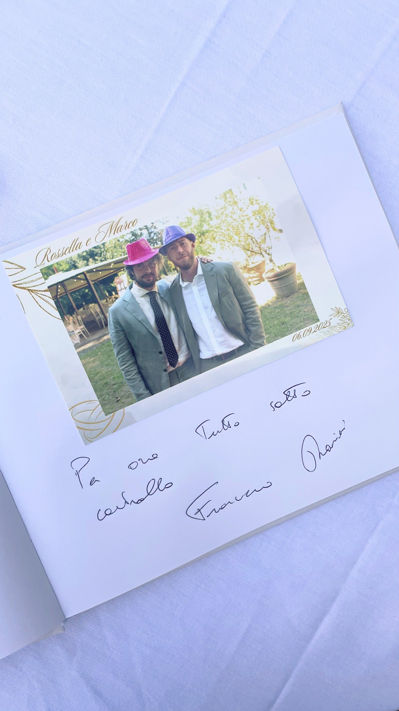 Guestbook da matrimonio con copertina personalizzata