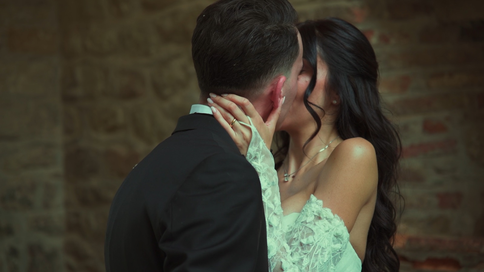 Fotogramma del film di matrimonio di Chiara e Kevin